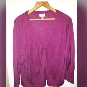 Light weight plum sweater